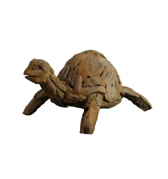 Product image of the product “Giant Turtle, made from teak root pcs, Length 80 cm Artistic unique work ”